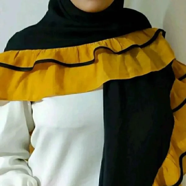 إيشارب مغناه للنساء – إيشارب بتصميم مجمّع وحواف مبلطة
