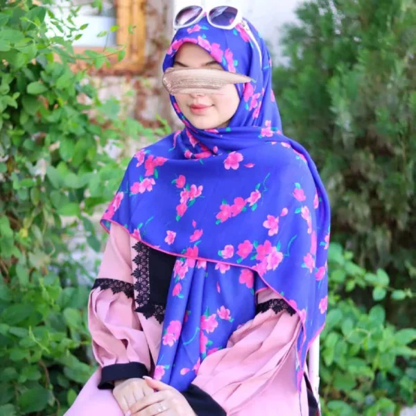 إيشارب مغناه للنساء – إيشارب كبير بنمط زهري