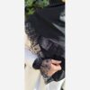 إيشارب مغناه للنساء - إيشارب مع غطاء ذراع بتصميم حواف مقلمة
