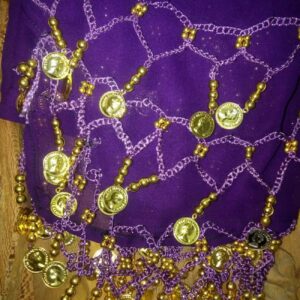 وشاح رقص البطن بالعملة – مناسب كإكسسوار للمهرجانات والحفلات