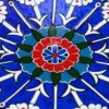 طبق فخاري معلق زخرفي بالطراز التقليدي