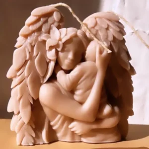 شمعة تمثال يدوي بتصميم عناق الأم (5 قطع)