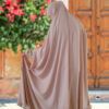 عباءة صلاة إسلامية مع إغلاق أمامي وأكمام للسيدات