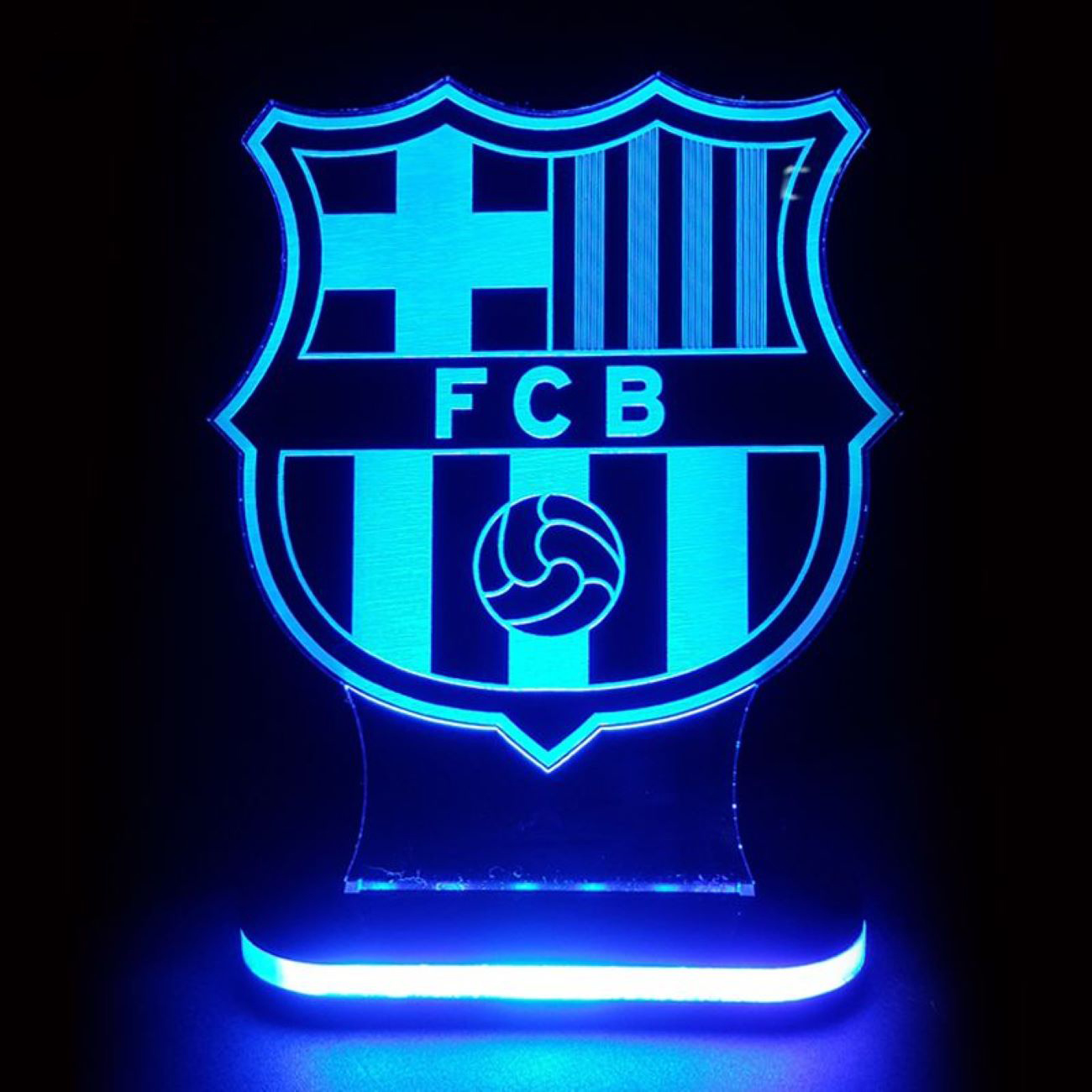 مصباح ليلي بتصميم شعار فريق برشلونة