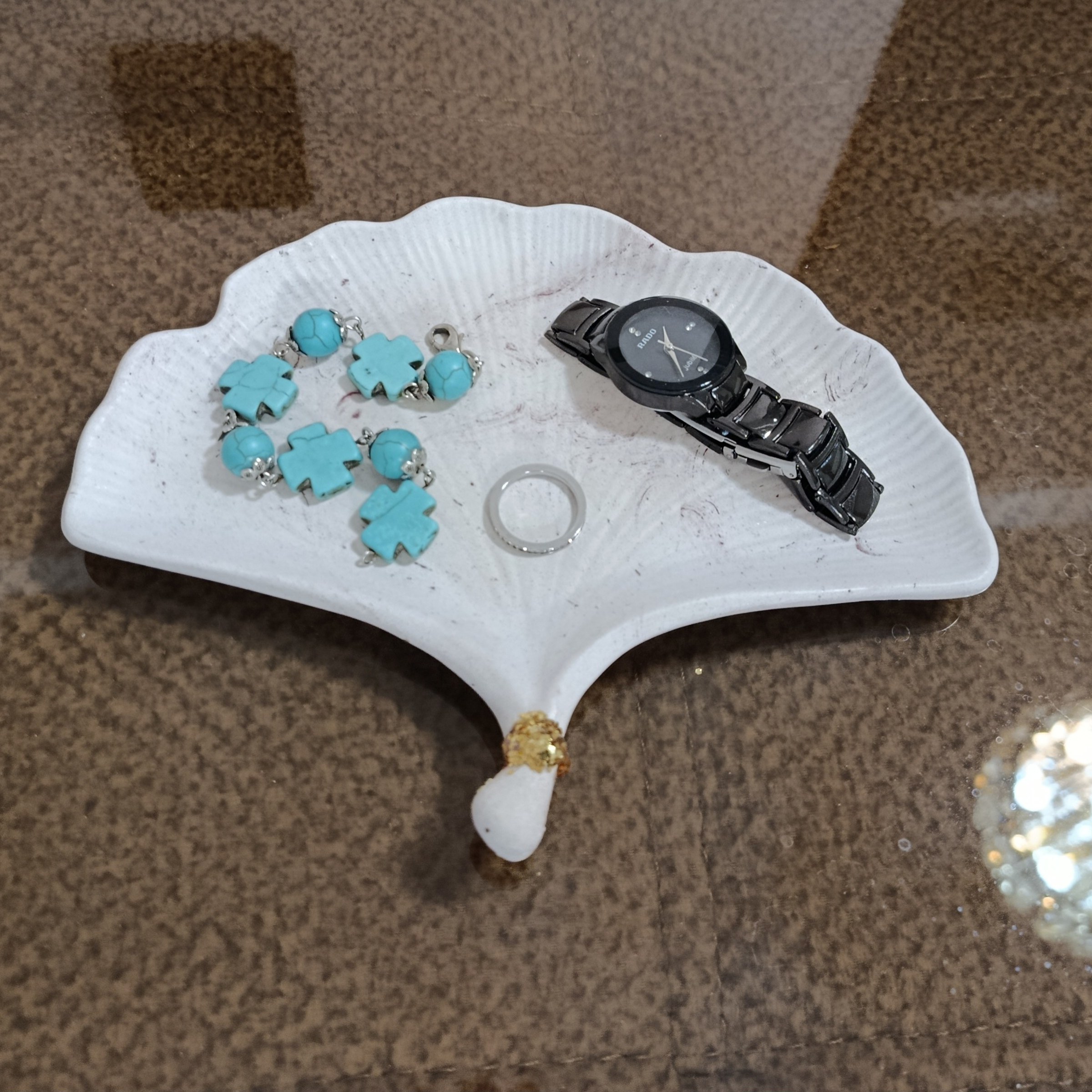 طبق صدف صغير للزينة – مثالي لغرف بديكور بحري