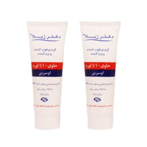كريم ترطيب د. جيلا، موديل يوريا 10، 75 مل لكل عبوة، مجموعة من قطعتين