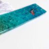 Sea-Inspired Resin Bookmark – Unique Gift for Book Lovers with Real Sand & Shells